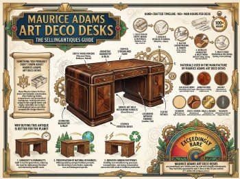 Maurice Adams Art Deco Desks Guide Infographic