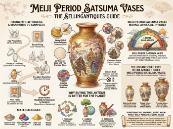 Meiji Period Satsuma Vases Guide Infographic
