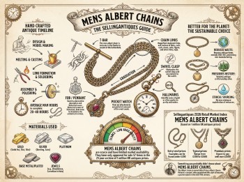 Mens Albert Chains Guide Infographic