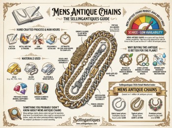 Mens Antique Chains Guide Infographic
