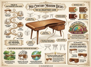 Mid Century Modern Desks Guide Infographic