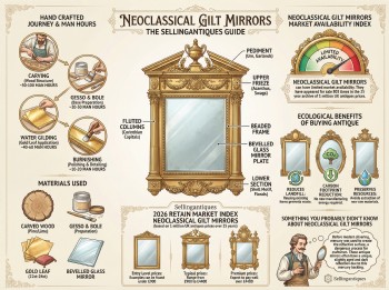 Neoclassical Gilt Mirrors Guide Infographic