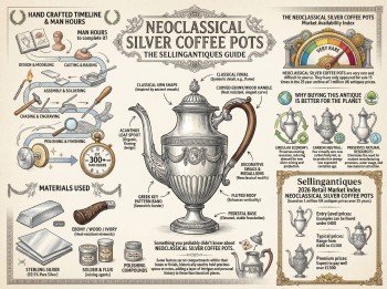 Neoclassical Silver Coffee Pots Guide Infographic