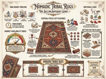 Nomadic Tribal Rugs Guide Infographic