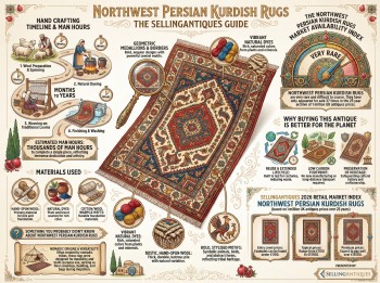 Northwest Persian Kurdish Rugs Guide Infographic