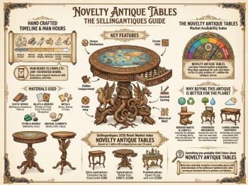 Novelty Antique Tables Guide Infographic