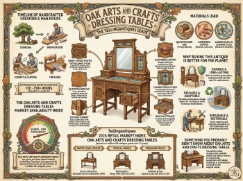 Oak Arts And Crafts Dressing Tables Guide Infographic