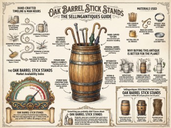 Oak Barrel Stick Stands Guide Infographic