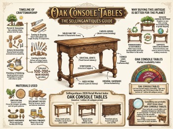 Oak Console Tables Guide Infographic