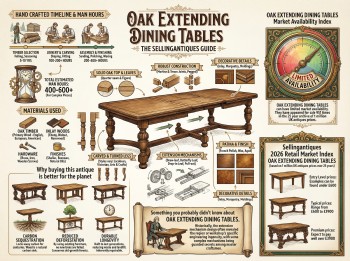 Oak Extending Dining Tables Guide Infographic