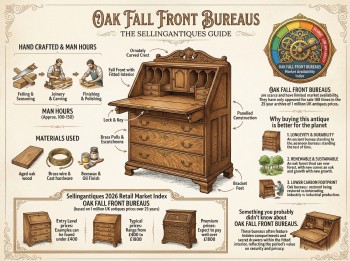Oak Fall Front Bureaus Guide Infographic