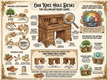 Oak Knee Hole Desks Guide Infographic