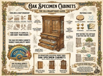 Oak Specimen Cabinets Guide Infographic