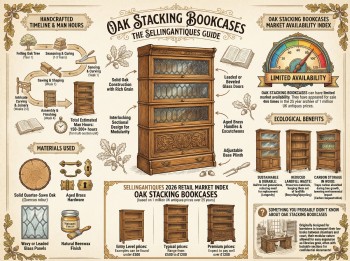 Oak Stacking Bookcases Guide Infographic