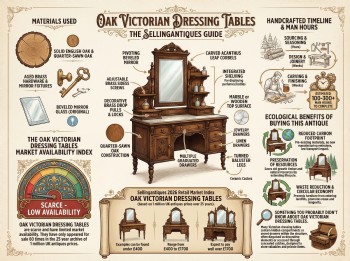 Oak Victorian Dressing Tables Guide Infographic