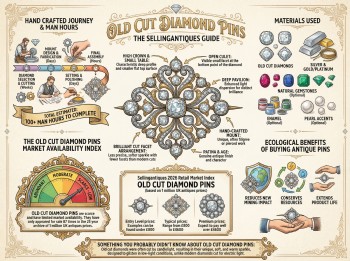Old Cut Diamond Pins Guide Infographic
