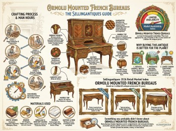 Ormolu Mounted French Bureaus Guide Infographic