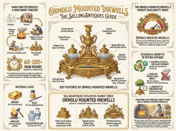 Ormolu Mounted Inkwells Guide Infographic