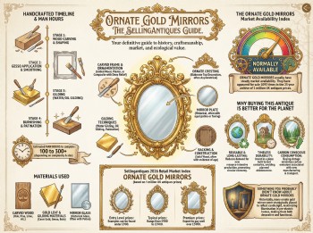 Ornate Gold Mirrors Guide Infographic