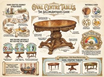 Oval Centre Tables Guide Infographic