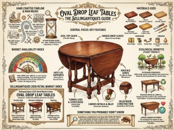 Oval Drop Leaf Tables Guide Infographic