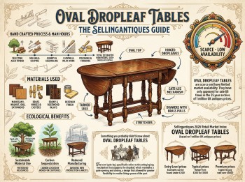 Oval Dropleaf Tables Guide Infographic