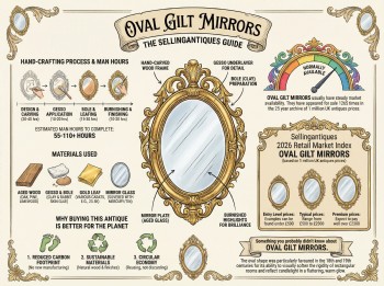Oval Gilt Mirrors Guide Infographic