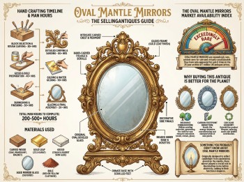 Oval Mantle Mirrors Guide Infographic