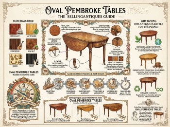 Oval Pembroke Tables Guide Infographic