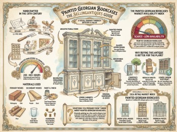 Painted Georgian Bookcases Guide Infographic
