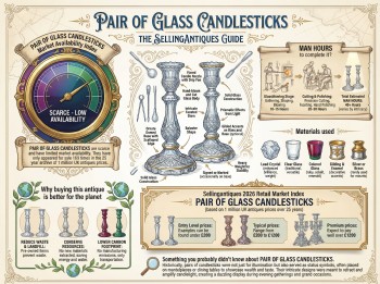Pair Of Glass Candlesticks Guide Infographic