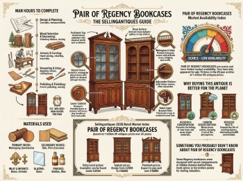 Pair Of Regency Bookcases Guide Infographic