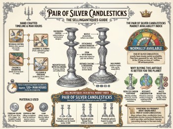 Pair Of Silver Candlesticks Guide Infographic