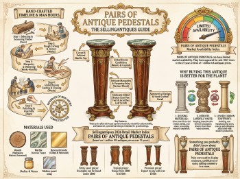 Pairs Of Antique Pedestals Guide Infographic