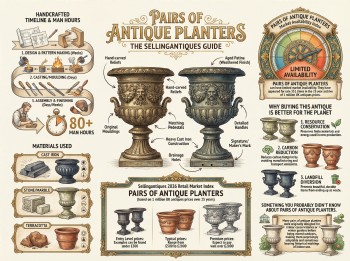 Pairs Of Antique Planters Guide Infographic