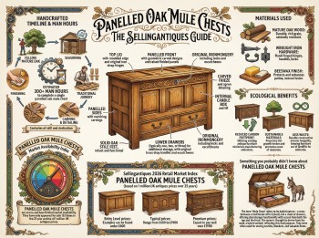 Panelled Oak Mule Chests Guide Infographic