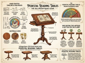 Pedestal Reading Tables Guide Infographic