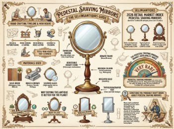 Pedestal Shaving Mirrors Guide Infographic