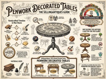 Penwork Decorated Tables Guide Infographic