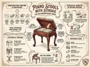 Piano Stools With Storage Guide Infographic