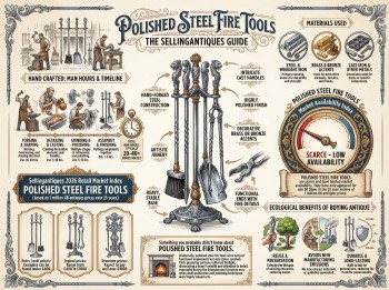 Polished Steel Fire Tools Guide Infographic