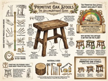 Primitive Oak Stools Guide Infographic