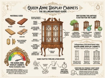 Queen Anne Display Cabinets Guide Infographic