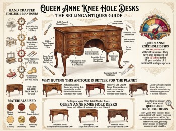 Queen Anne Knee Hole Desks Guide Infographic