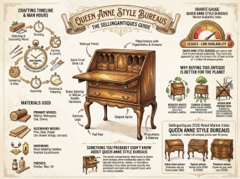 Queen Anne Style Bureaus Guide Infographic