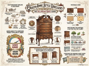 Queen Anne Style Dressers Guide Infographic