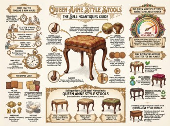 Queen Anne Style Stools Guide Infographic