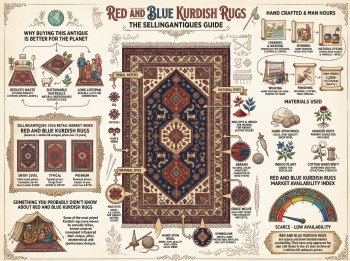 Red And Blue Kurdish Rugs Guide Infographic