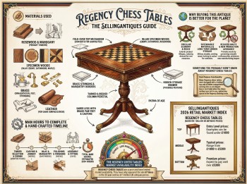 Regency Chess Tables Guide Infographic