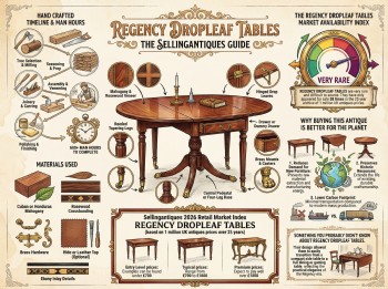 Regency Dropleaf Tables Guide Infographic